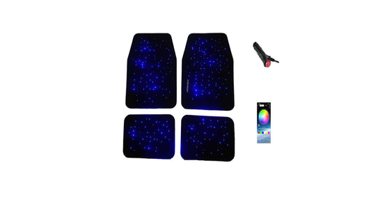 Dunlop Luxury Starlight Galaxy Universal Size Car Mats Bluetooth App Control