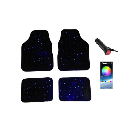 GoodYear Starlight Universal Car Floor Mats Bluetooth App Control