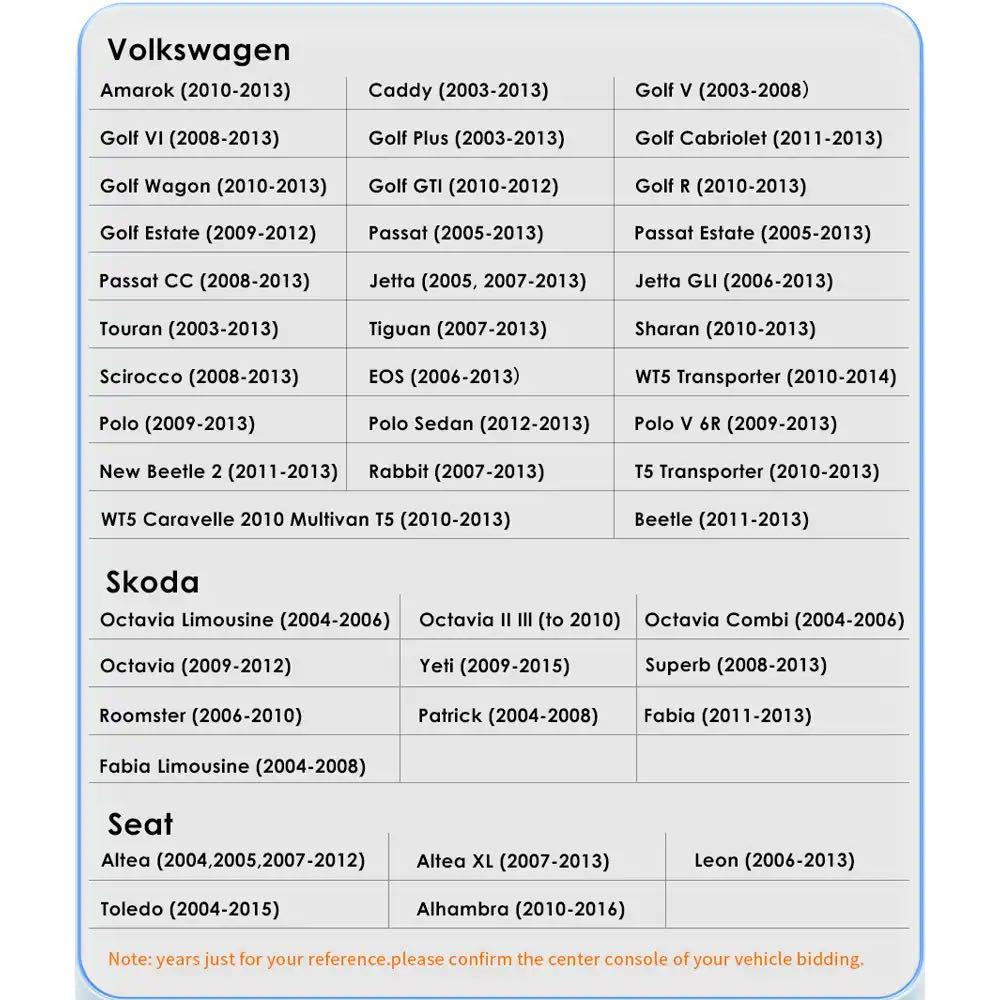 Autoradio VW Golf Plus 2003-2013, autoradio-boutique