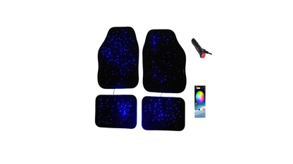 GoodYear Luxury Starlight Galaxy Universal Car Floor Mats Bluetooth App Control