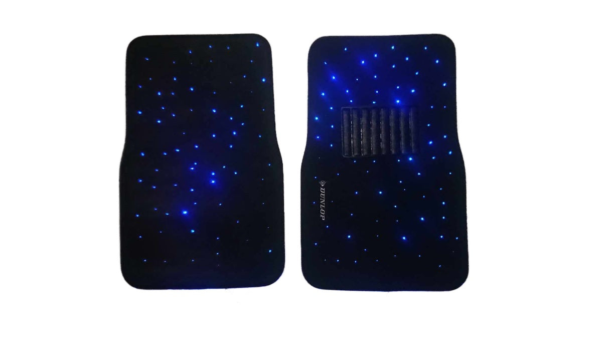 Dunlop Starlight Car Mat Set Universal Size Bluetooth App control