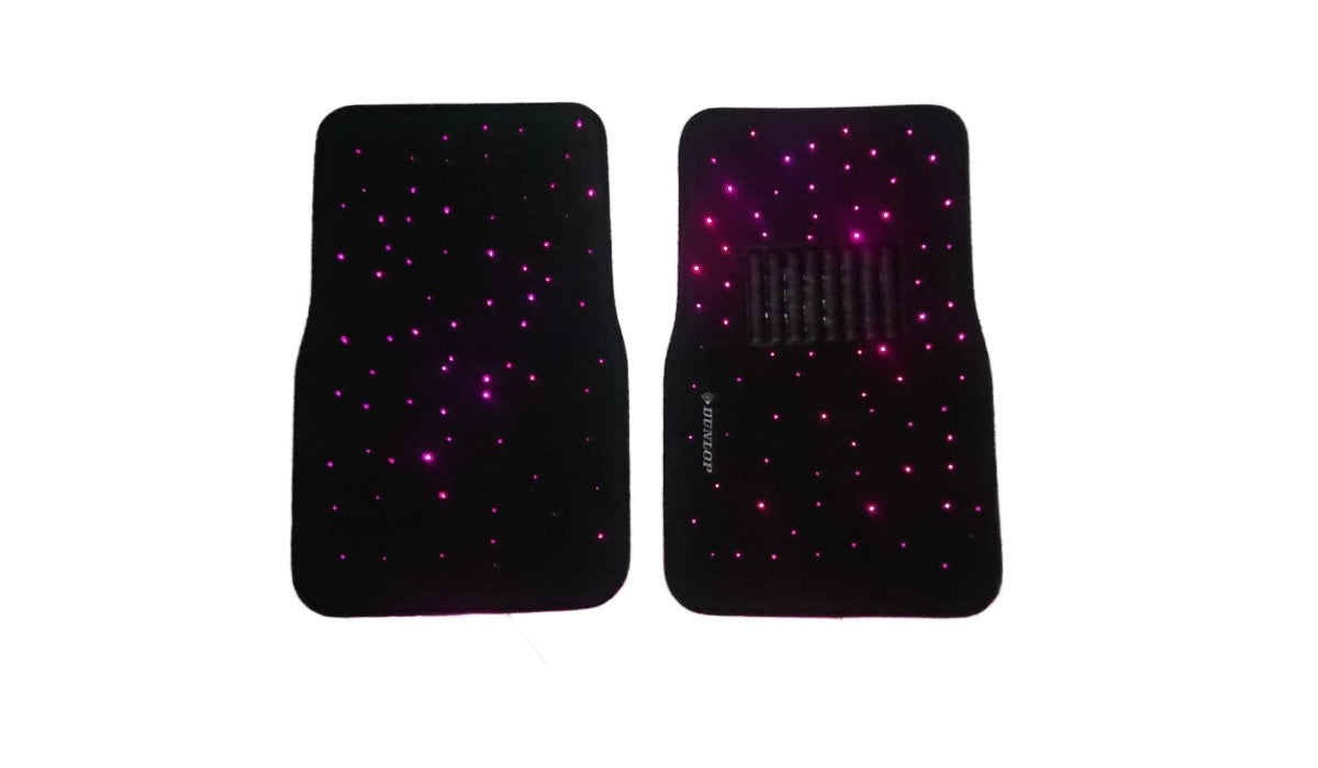 Dunlop Starlight Car Mat Set Universal Size Bluetooth App control