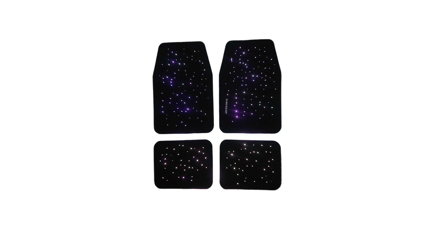 Dunlop Luxury Starlight Galaxy Universal Size Car Mats Bluetooth App Control