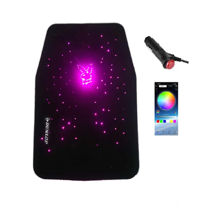 Dunlop Luxury Starlight X PlayBoy Universal Size Car Mats Bluetooth App Control