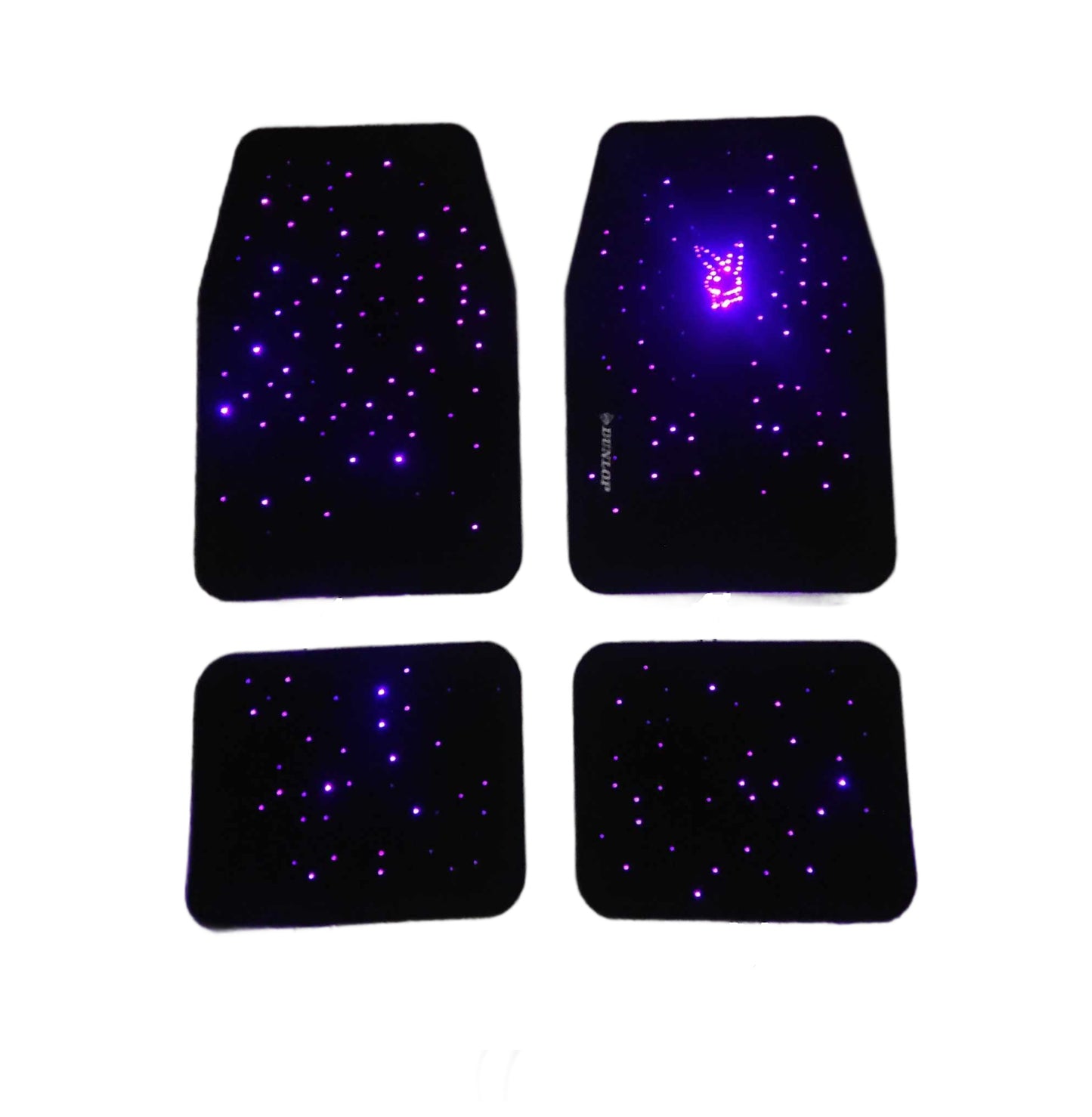 Dunlop Luxury Starlight X PlayBoy Universal Size Car Mats Bluetooth App Control