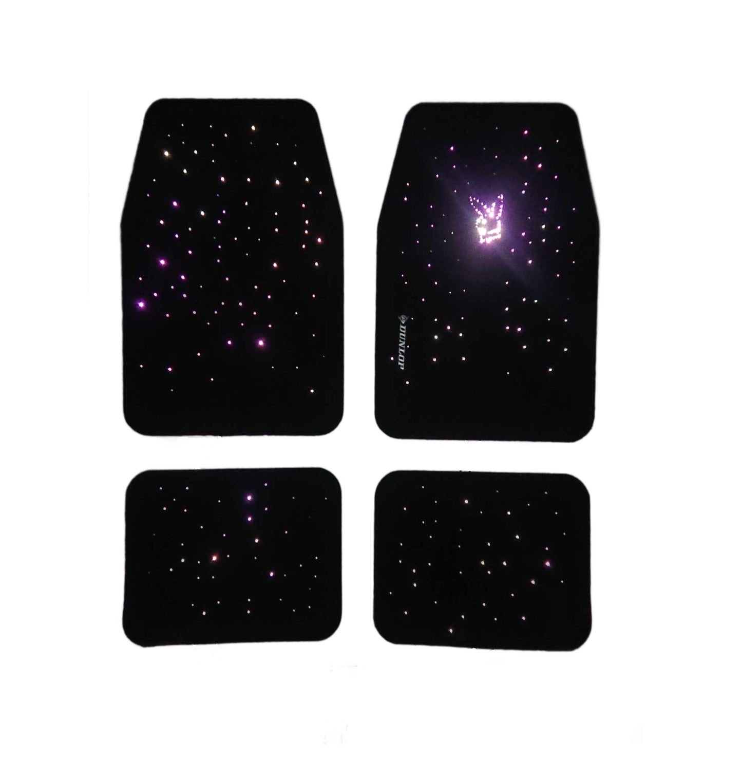 Dunlop Luxury Starlight X PlayBoy Universal Size Car Mats Bluetooth App Control